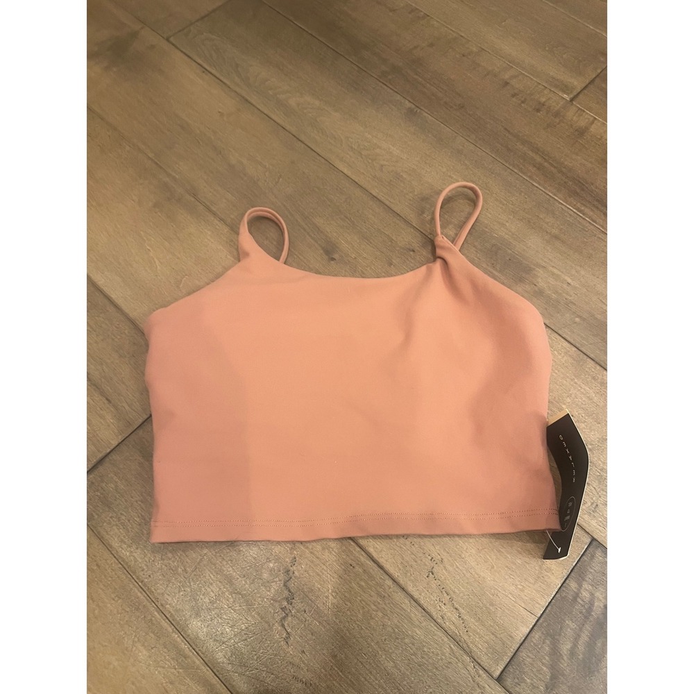 Red Smoke Womens Sports Bra Medium Spaghetti Strap Yoga Crop Top C523894M